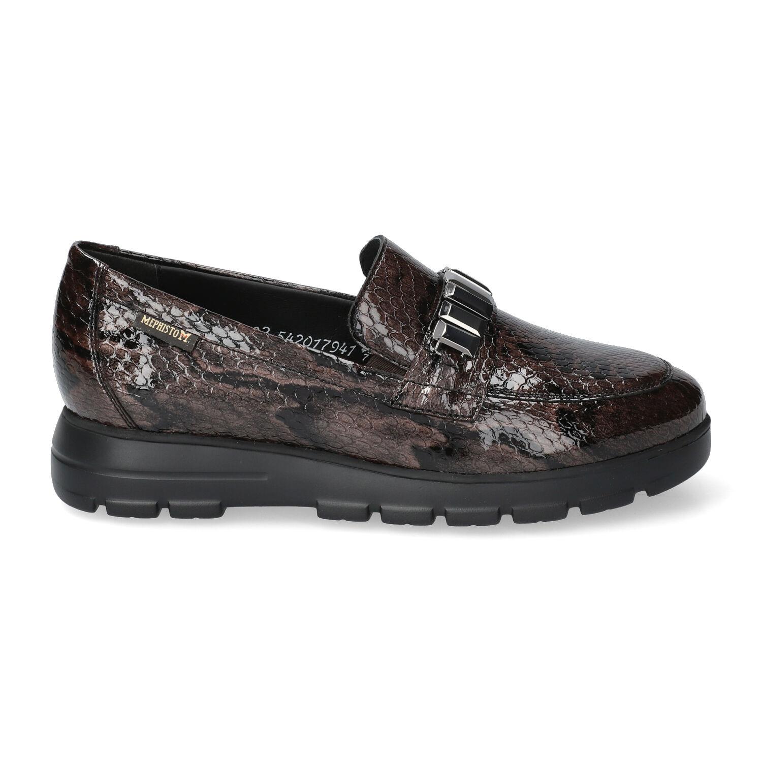 mocassins femme modèle Carlyne Bronze - Mephisto